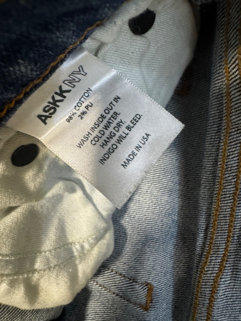 Askk NY Jeans size 27 - Picture 4 of 6